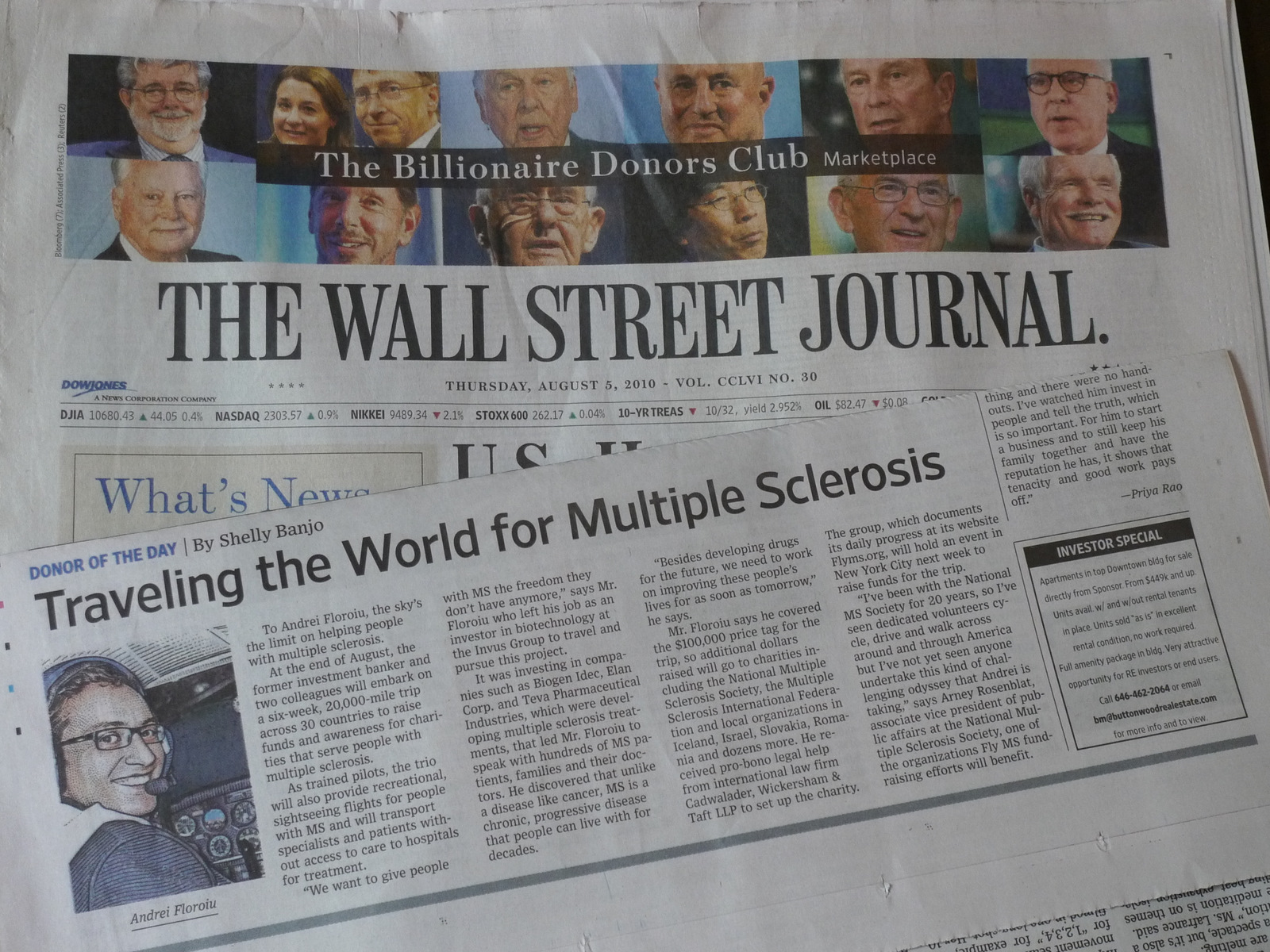 The Wall Street Journal on Fly for MS